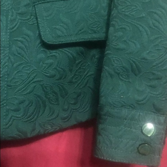 Chico’s Women’s O green zippered jacket - Picture 4 of 8